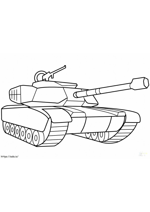 Battle Tank coloring page