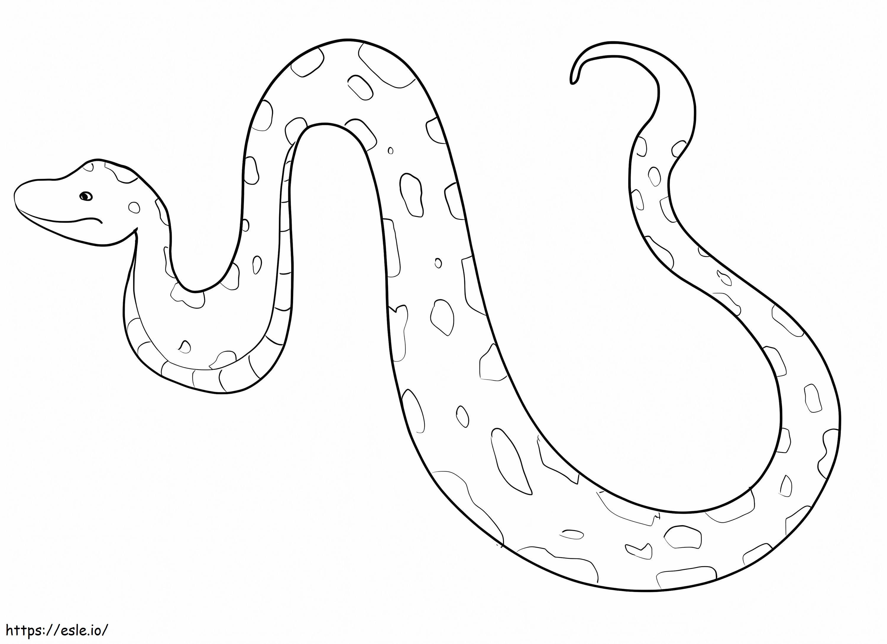 Little Anaconda coloring page