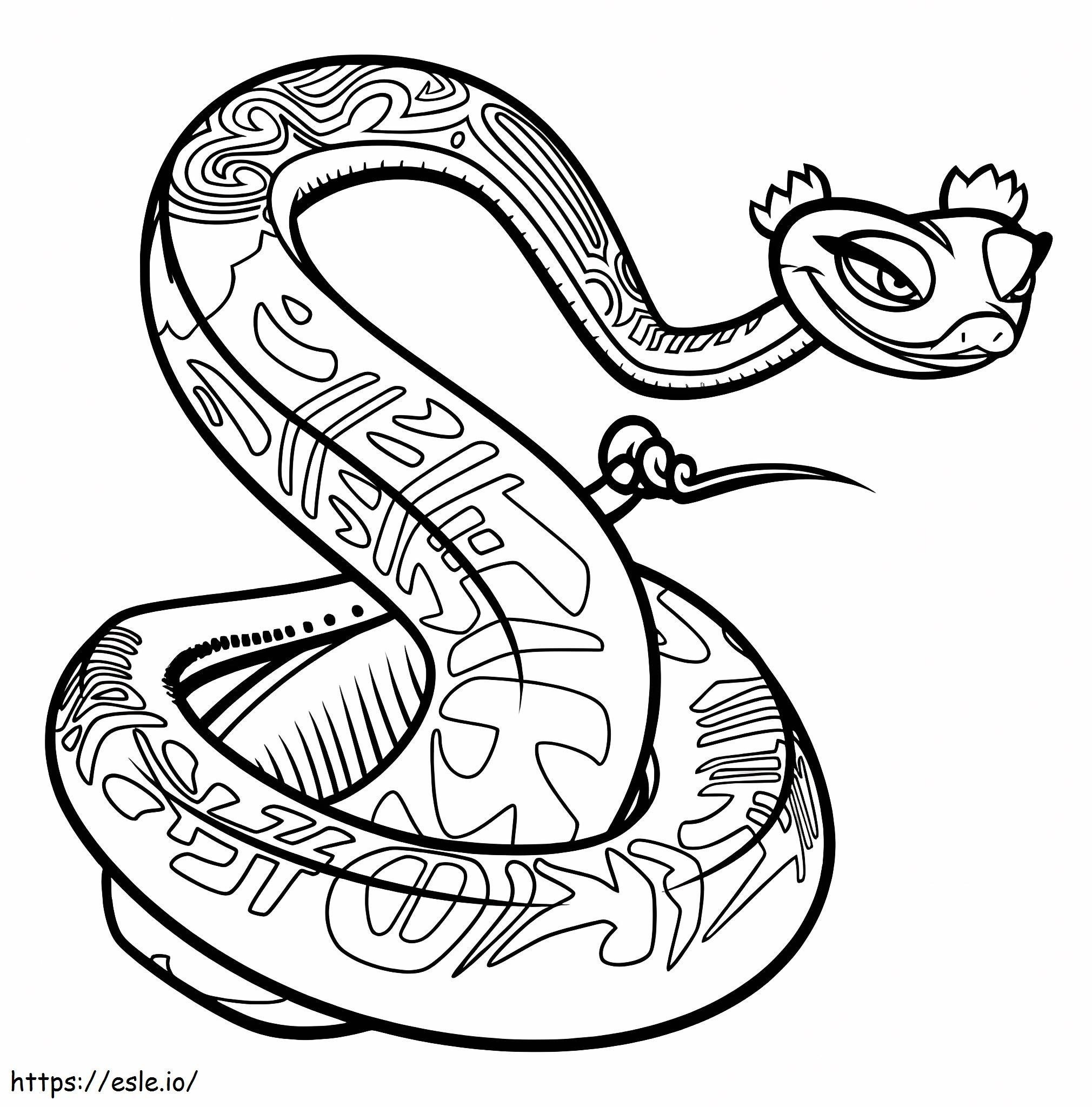 Coloriage Soeur Serpent à imprimer dessin
