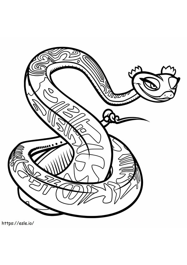 Coloriage Soeur Serpent à imprimer dessin