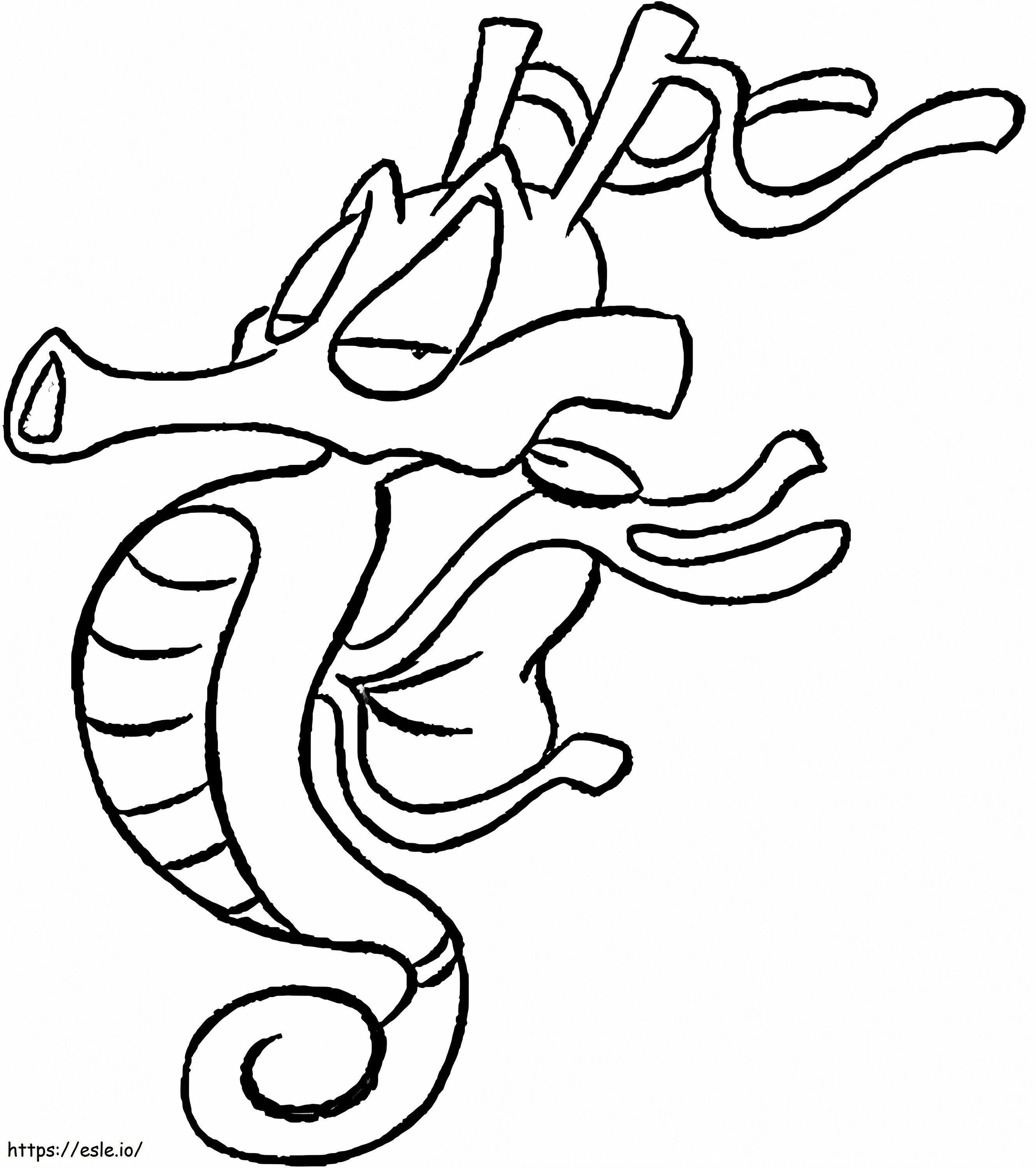 Funny Kingdra coloring page