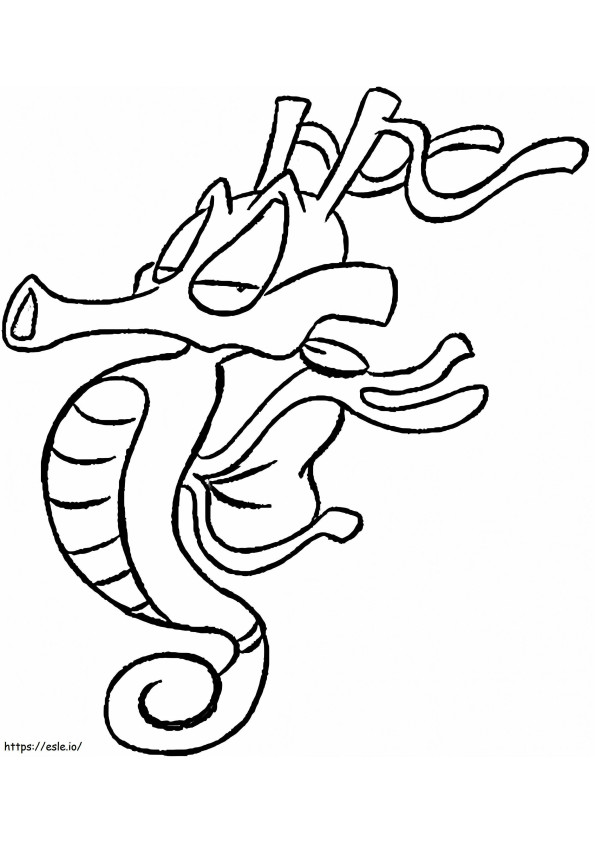 Funny Kingdra coloring page