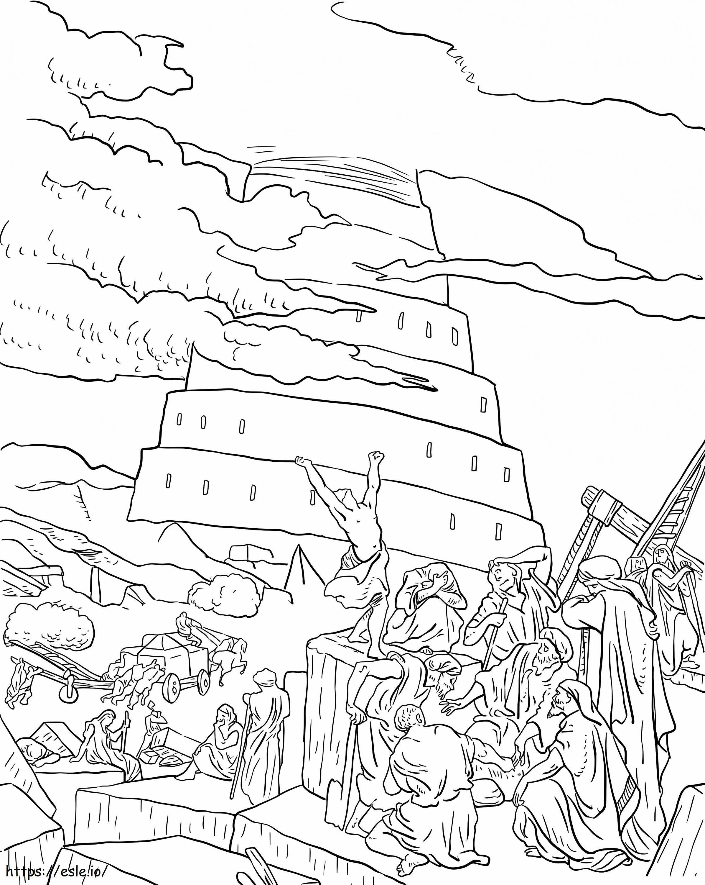 Tower Of Babel 7 coloring page