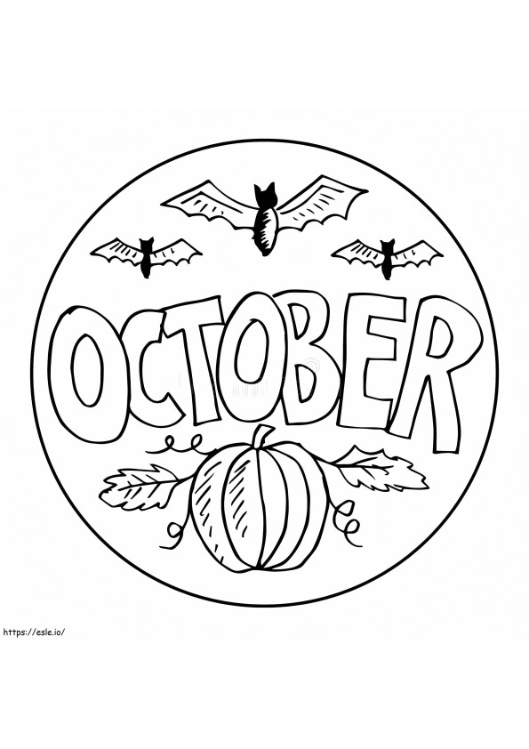 October 7 coloring page
