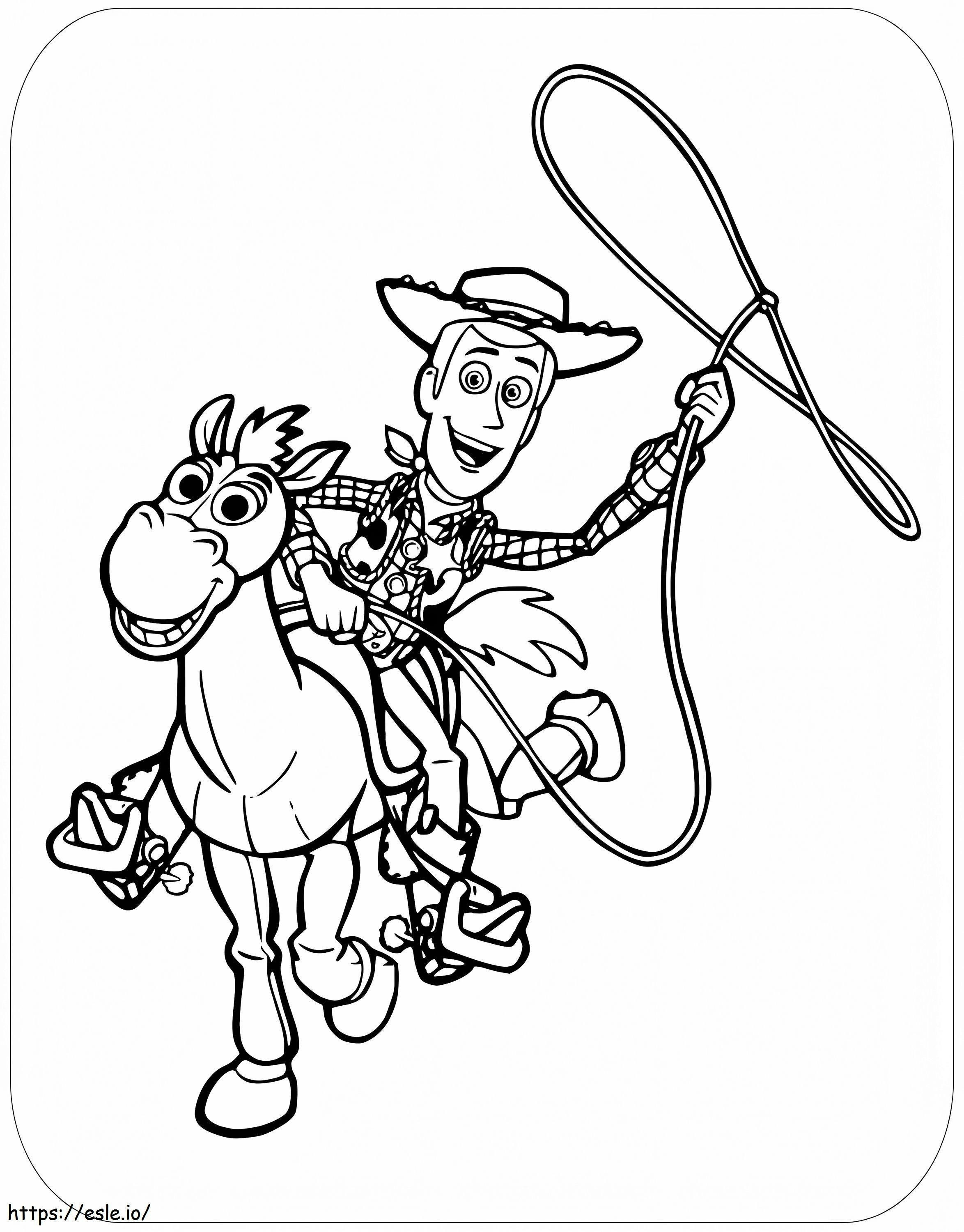 Woody Montando Bullseye 1 coloring page