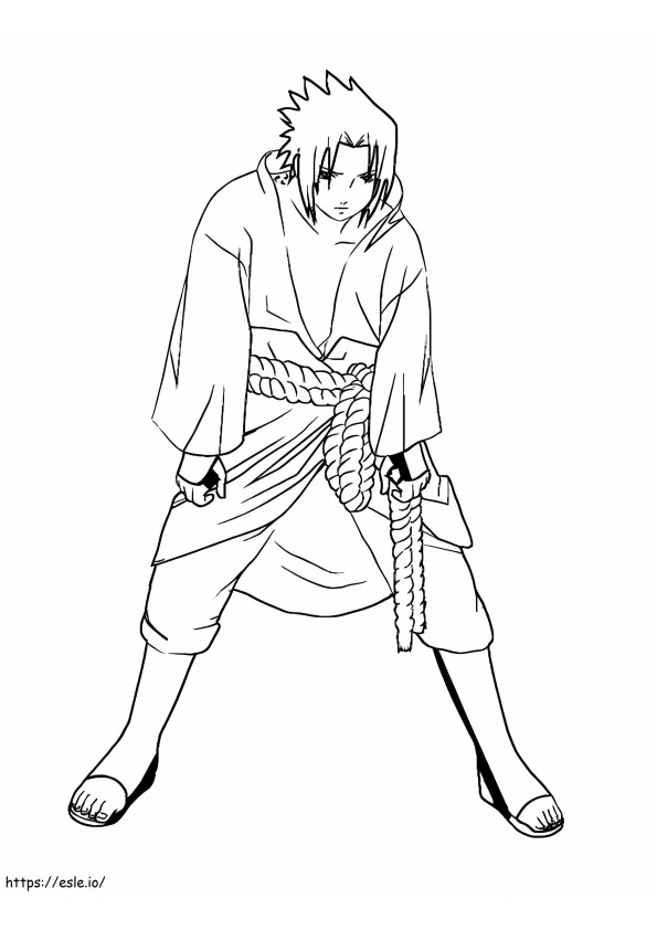 Imponujący Uchiha Sasuke kolorowanka