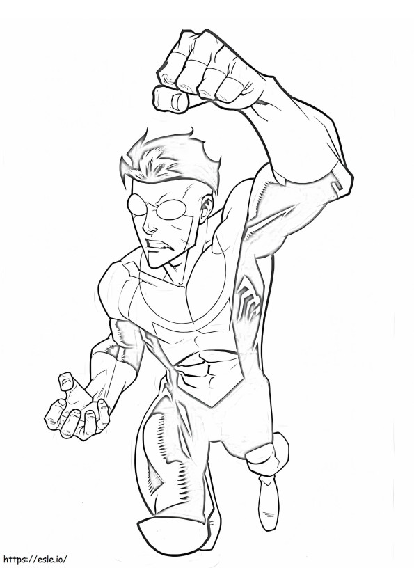 Invincible Is Angry coloring page