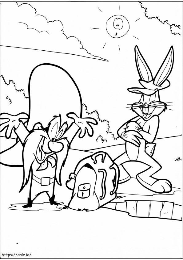 Bueno Bugs Bunny coloring page