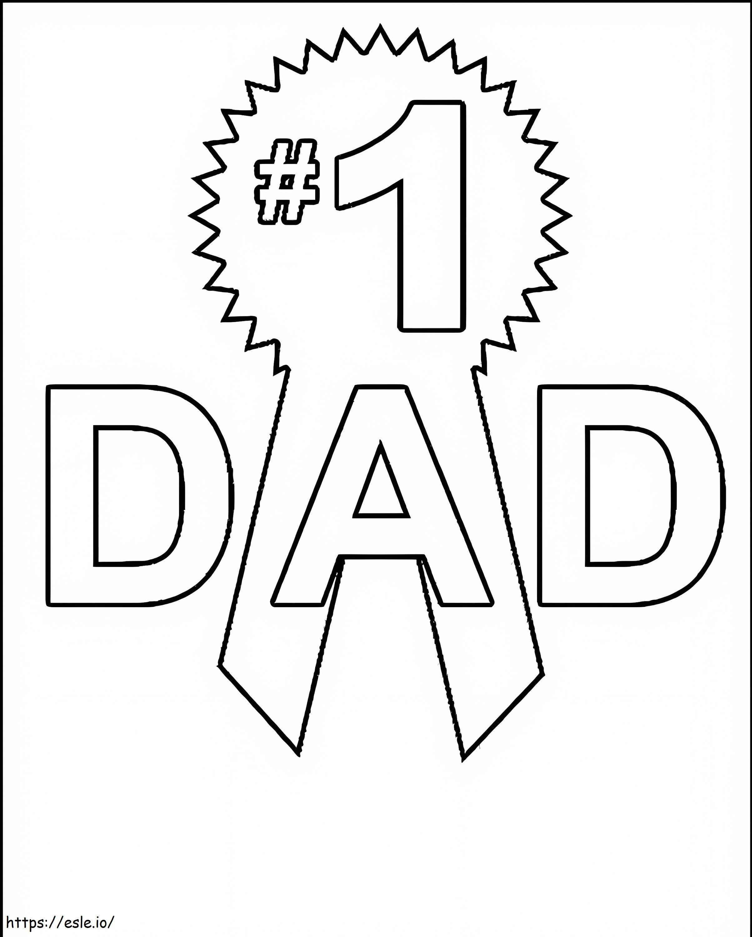 Father Number One coloring page