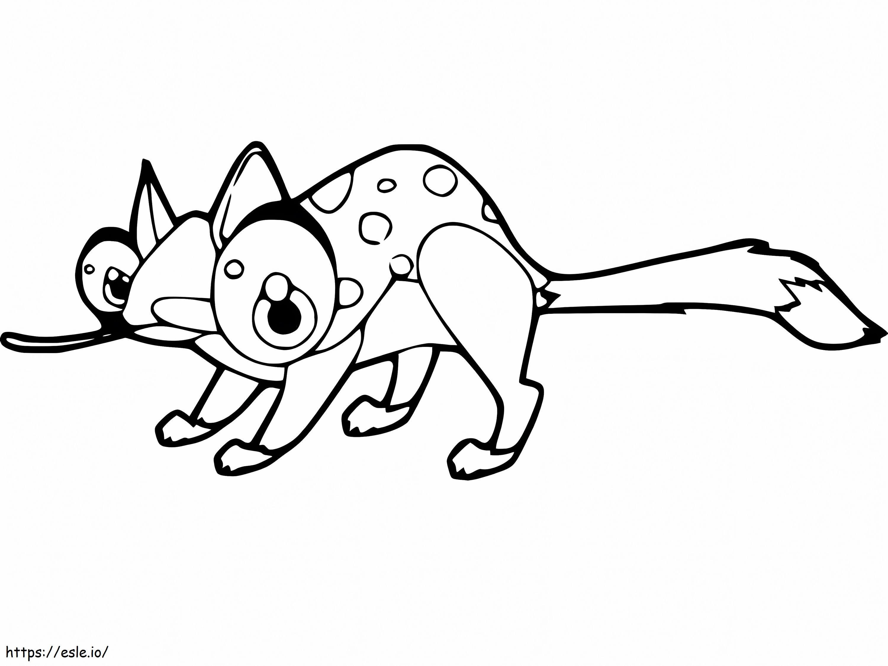 Ugly Quoll coloring page