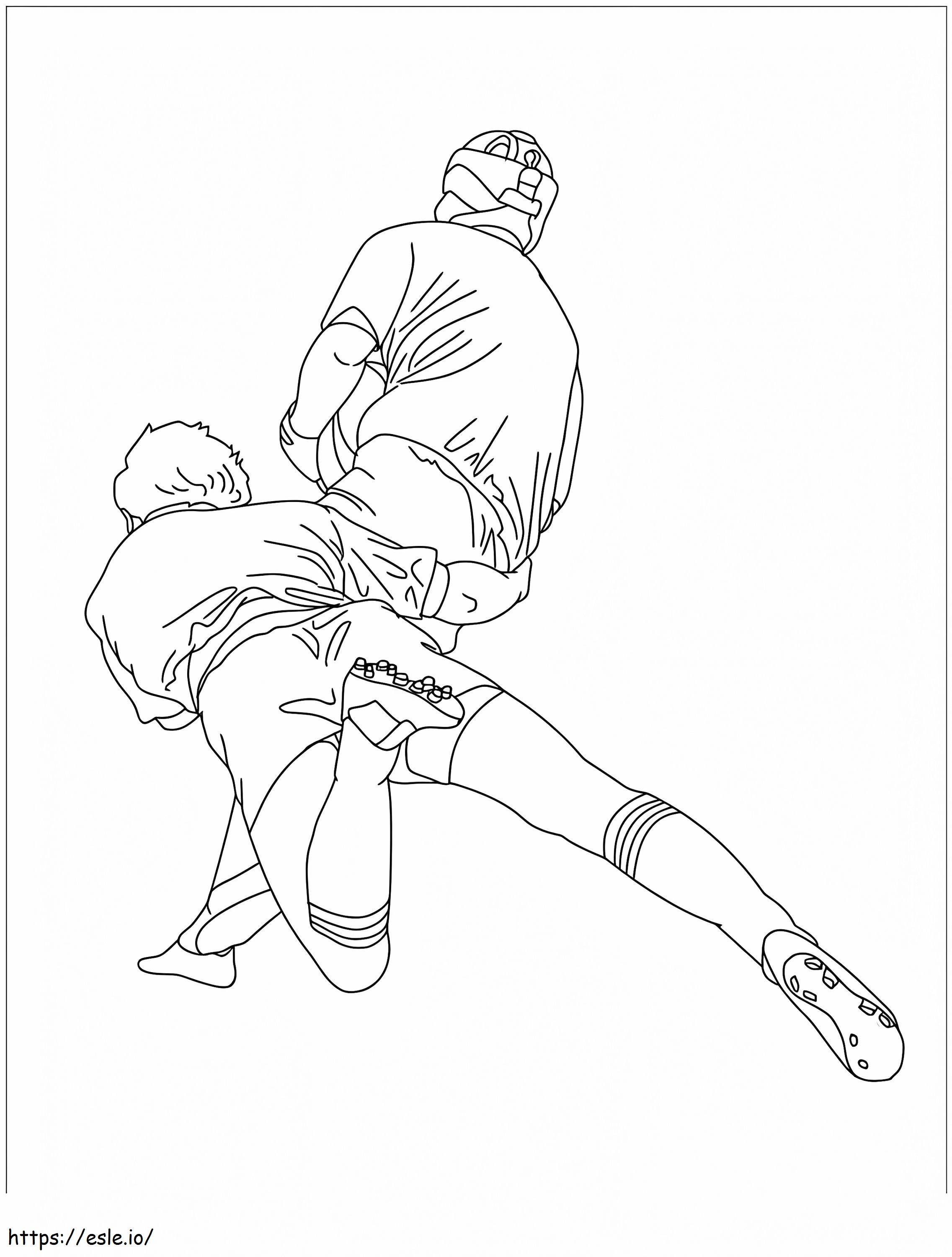 Sergio Ramos And Mohamed Salah coloring page