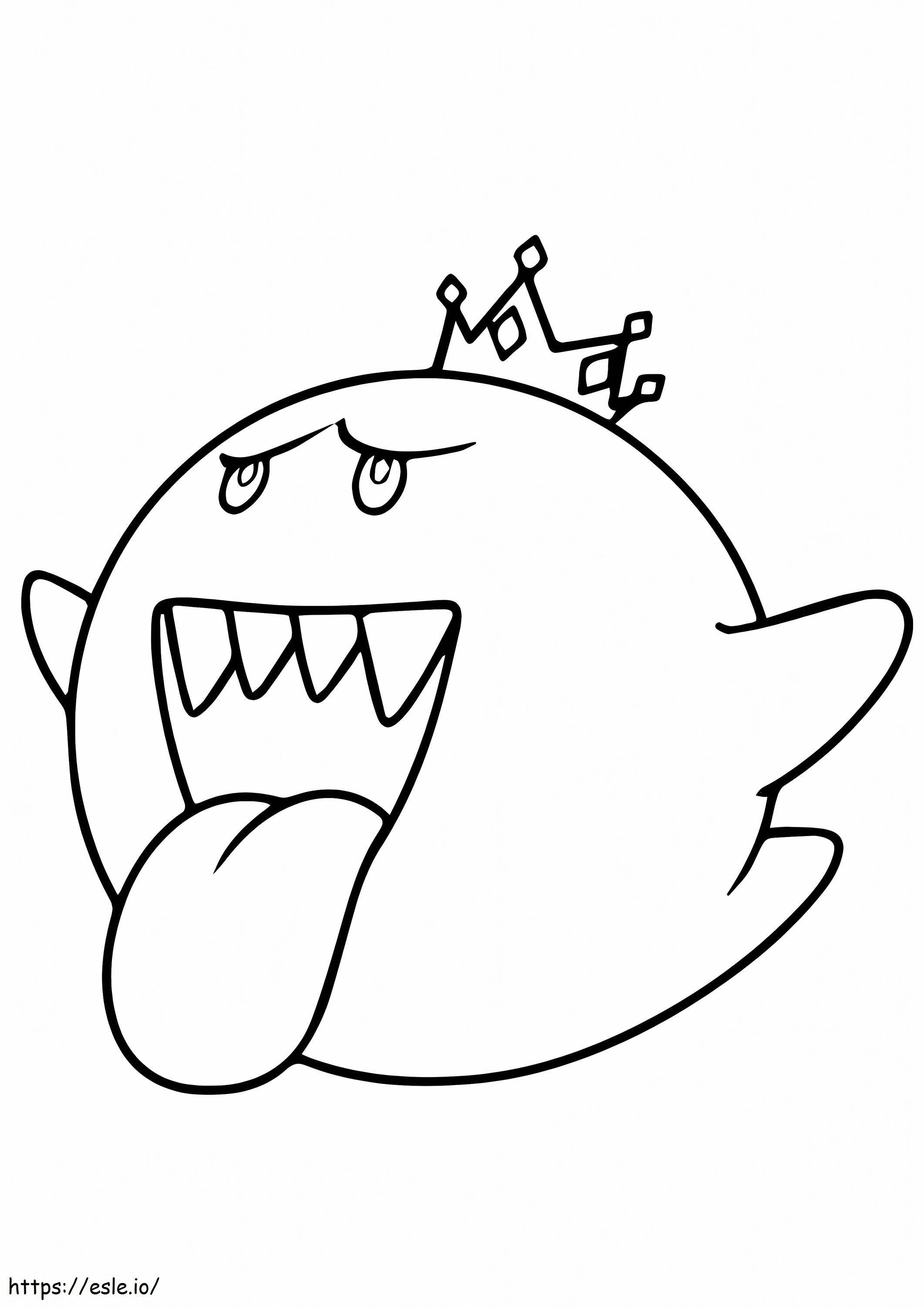 Mario Kart King Boo värityskuva