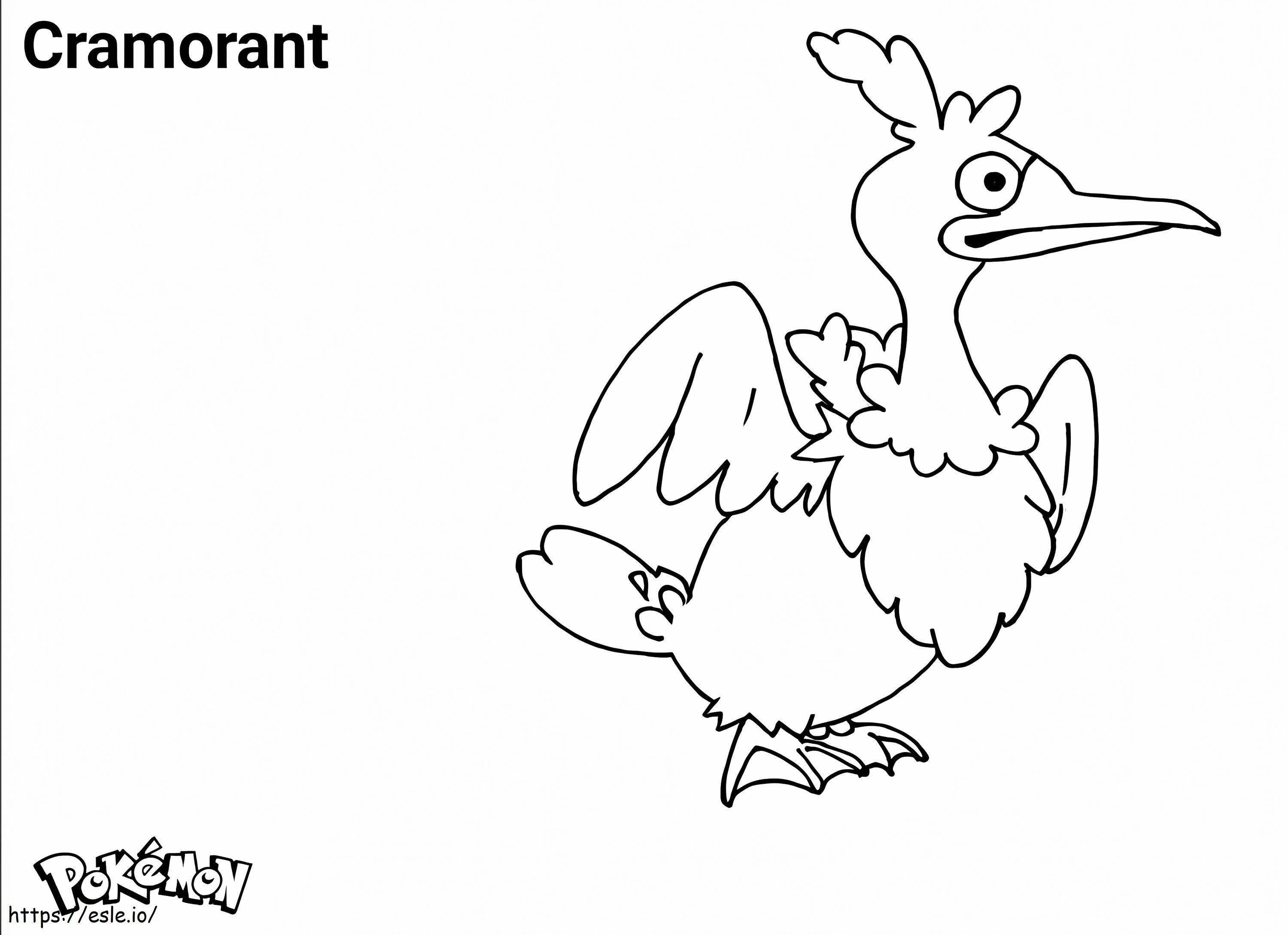 Cramorant Pokemon 2 coloring page