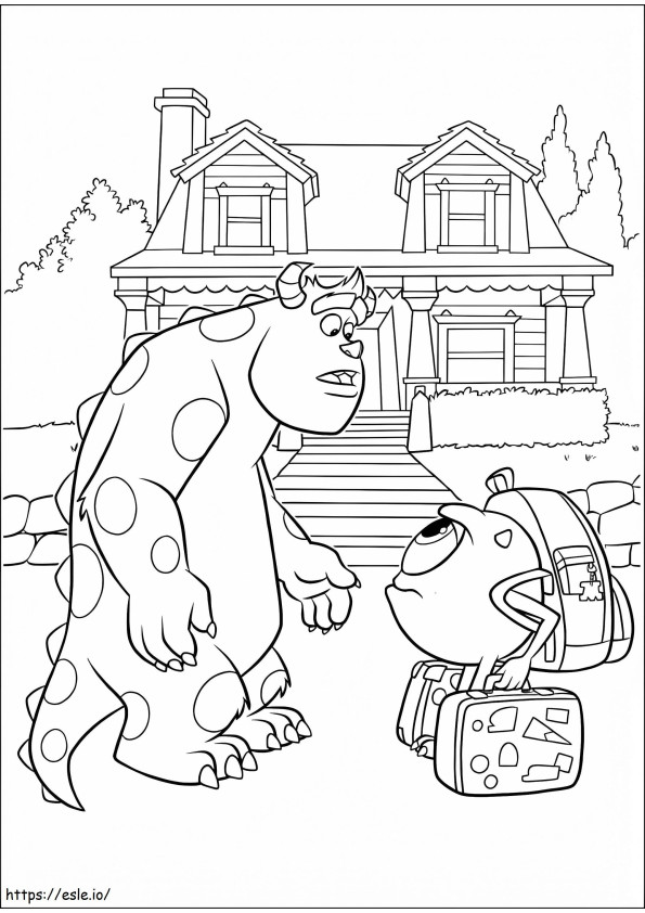 Monsters University To Print coloring page