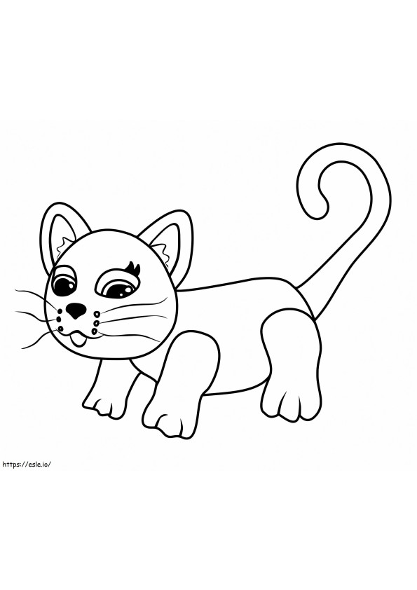 Siamese Pet Parade coloring page