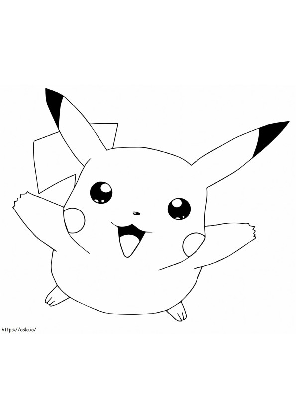 Pokemon Go Pikachu Flying coloring page
