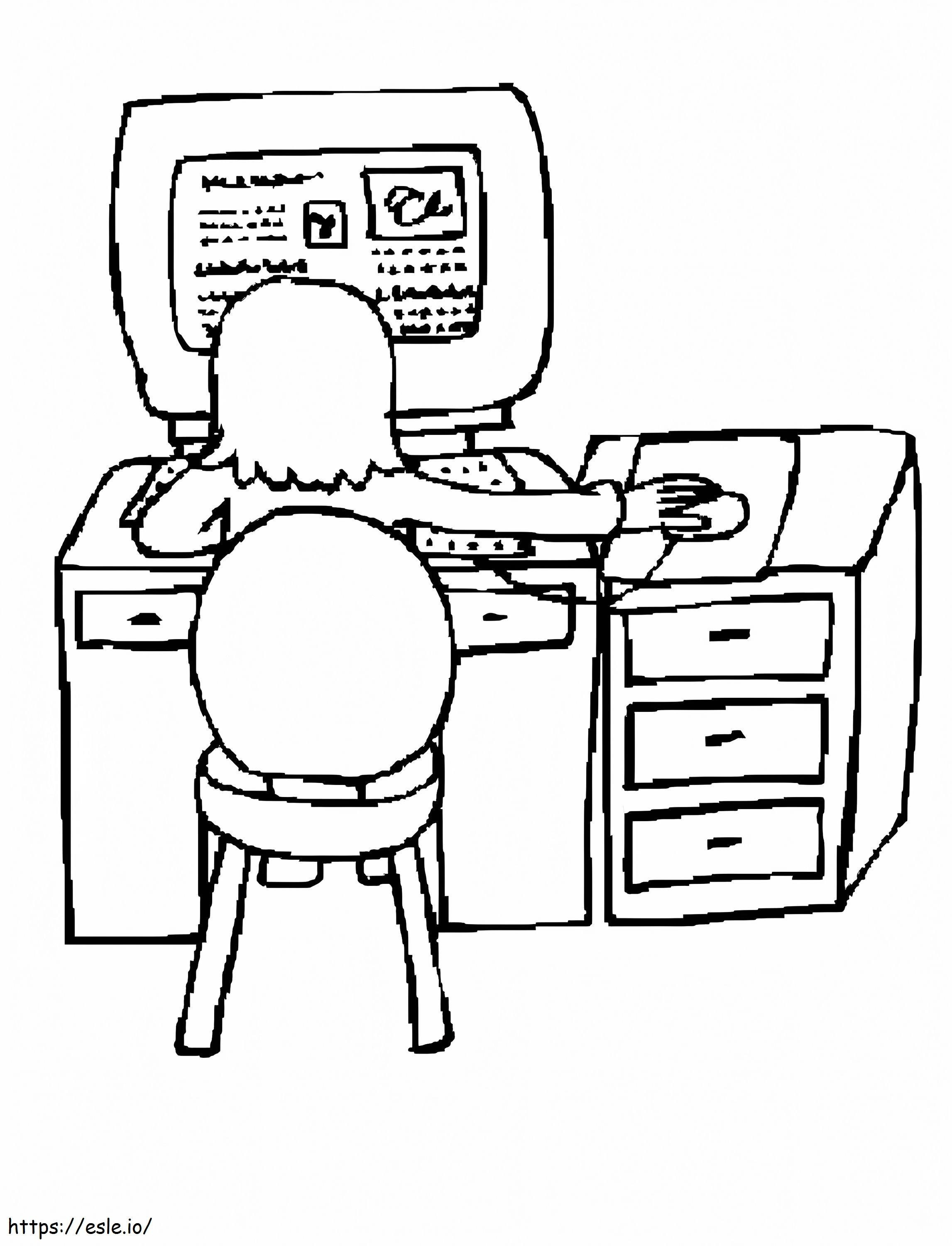 Using Computer coloring page