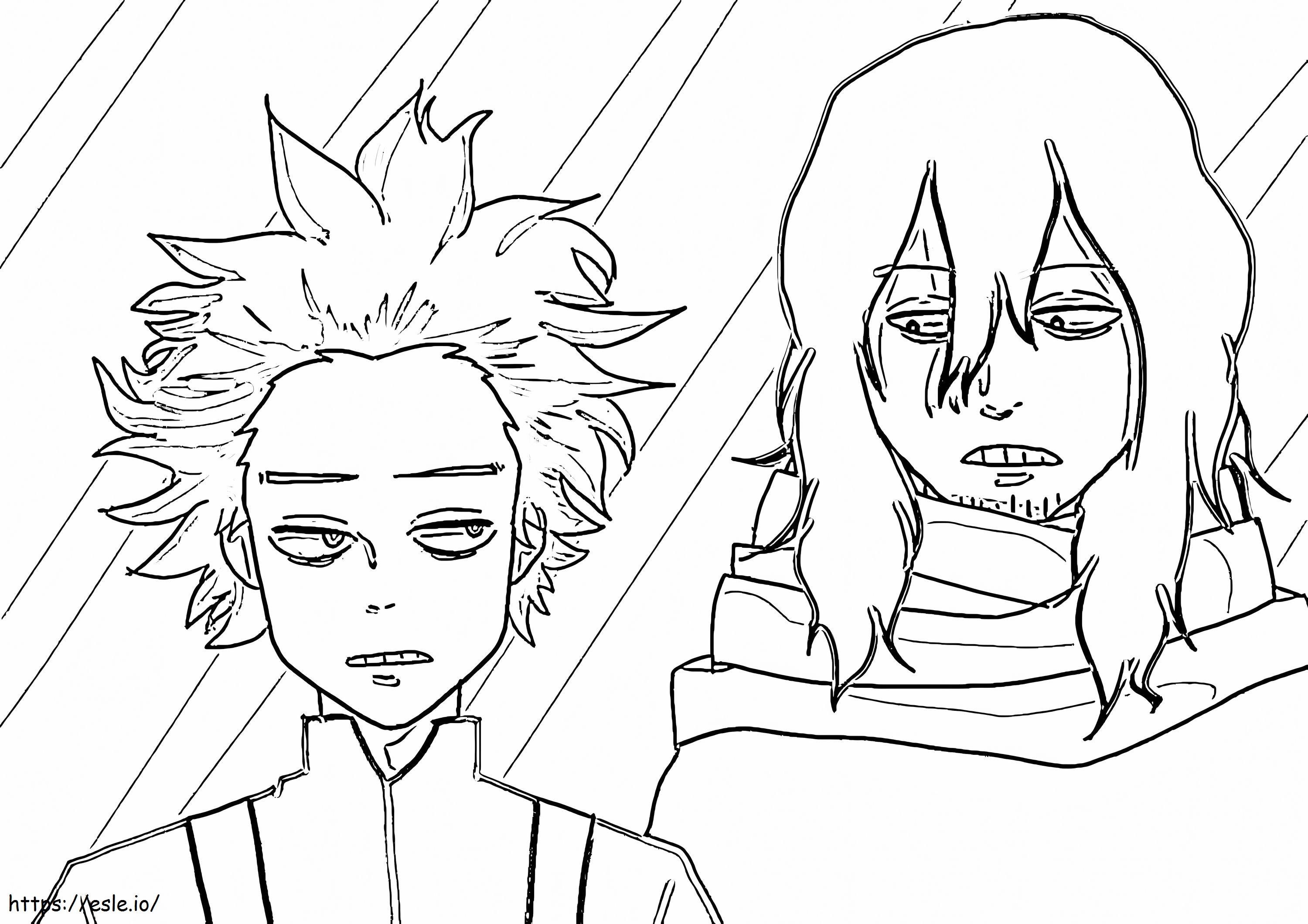 Shinso And Shota Aizawa Coloring Pages