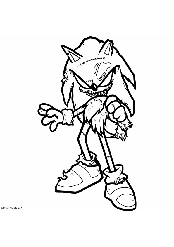 Sonic Exe 5 coloring page