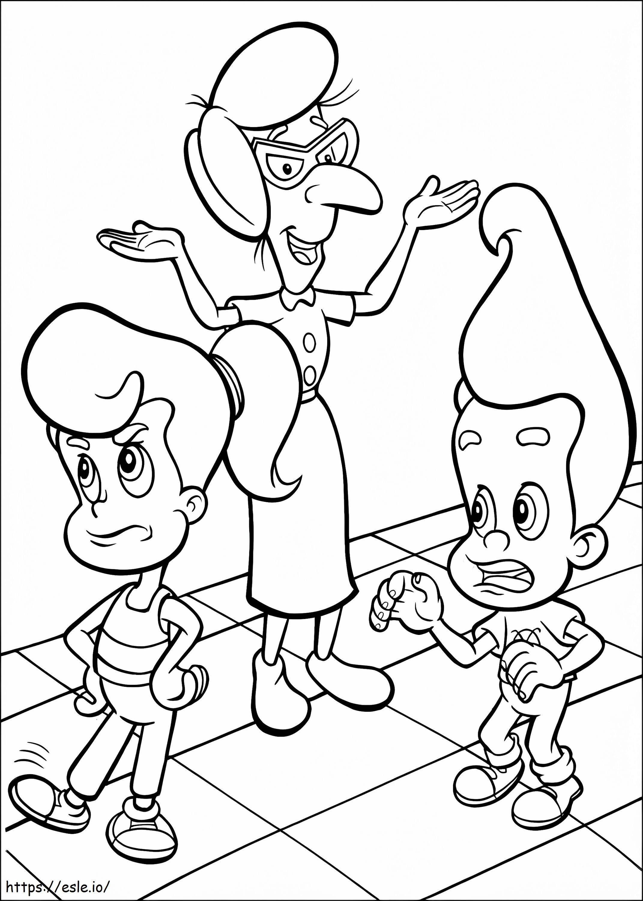 Jimmy Neutron To Print coloring page