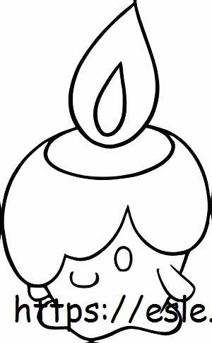 Litwick coloring page