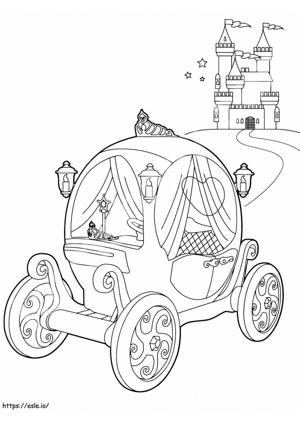 Carriage And Castle coloring page