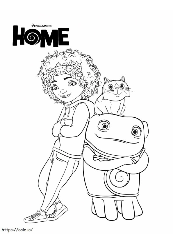 Tip Pig And Oh coloring page