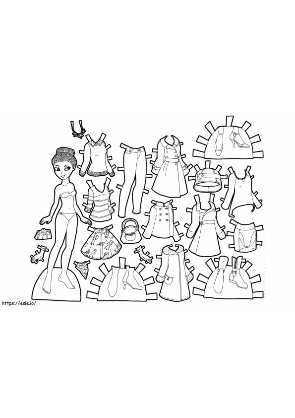 Paper Dolls 14 coloring page