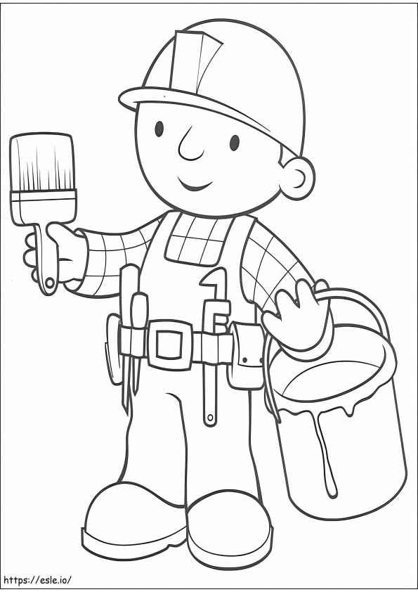 1534133108 Bob Painting A4 coloring page