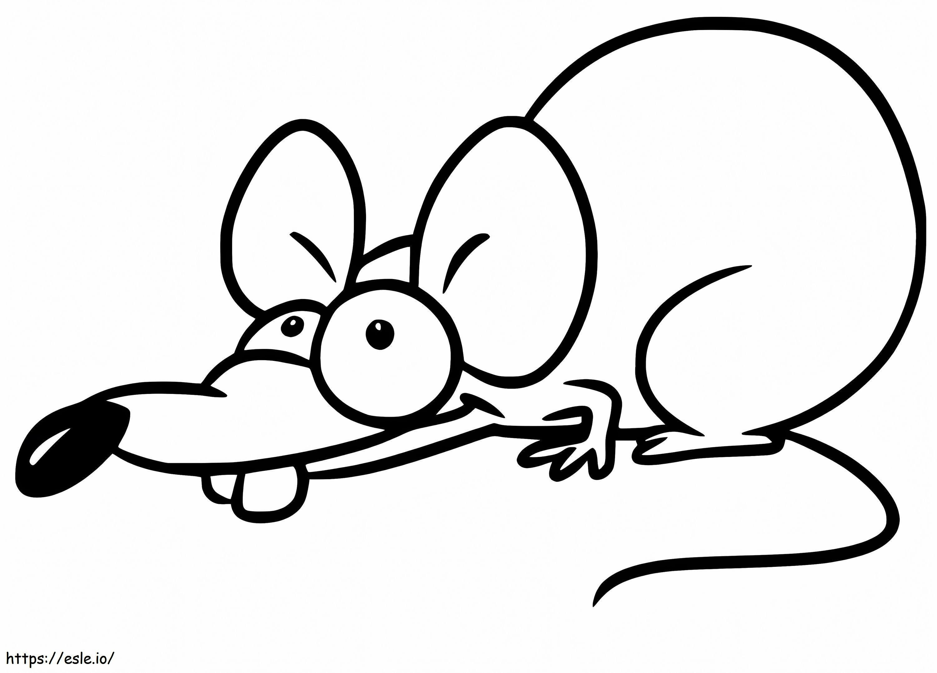 Coloriage Rat rusé à imprimer dessin