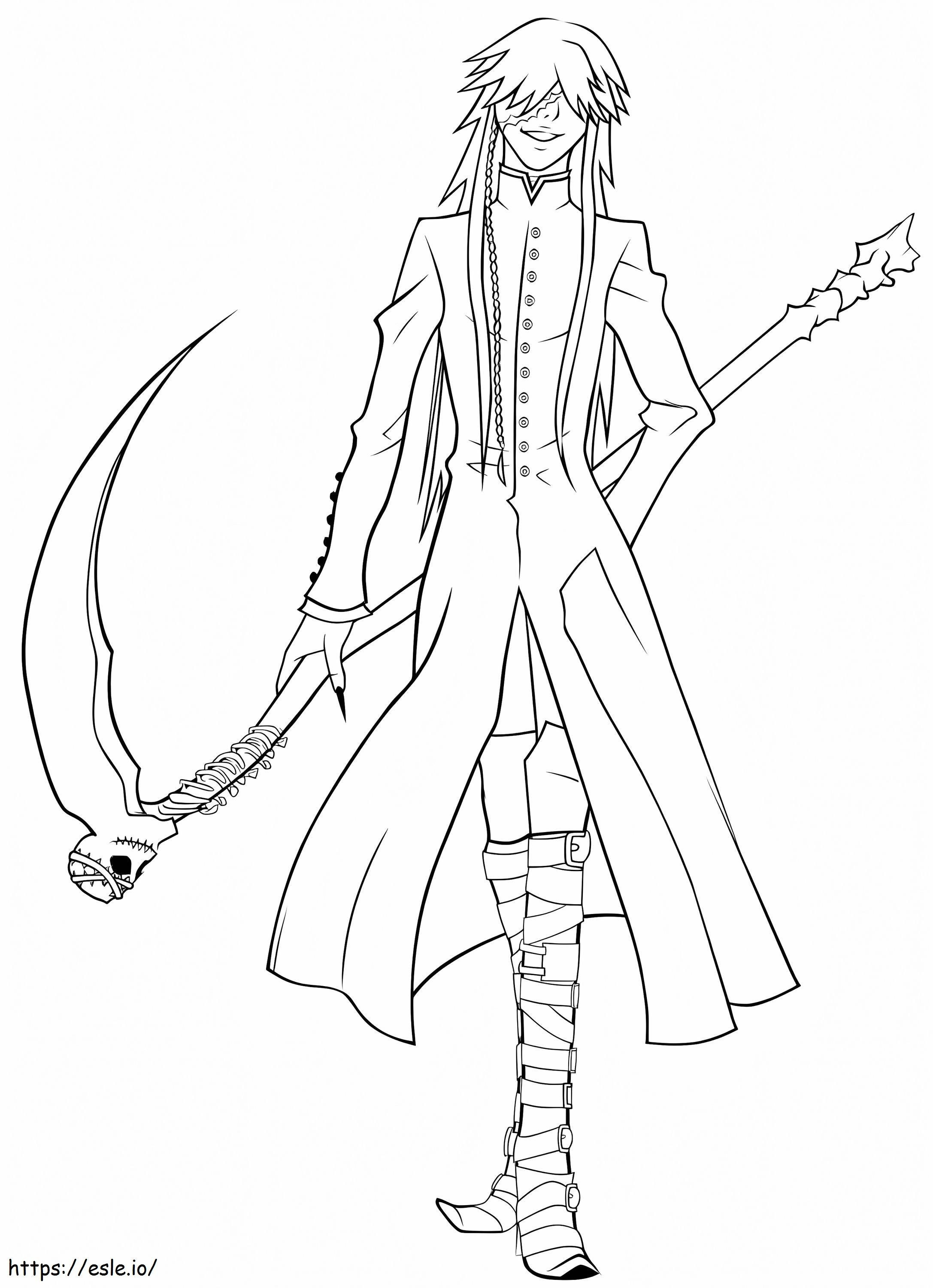 Undertaker From Black Butler coloring page