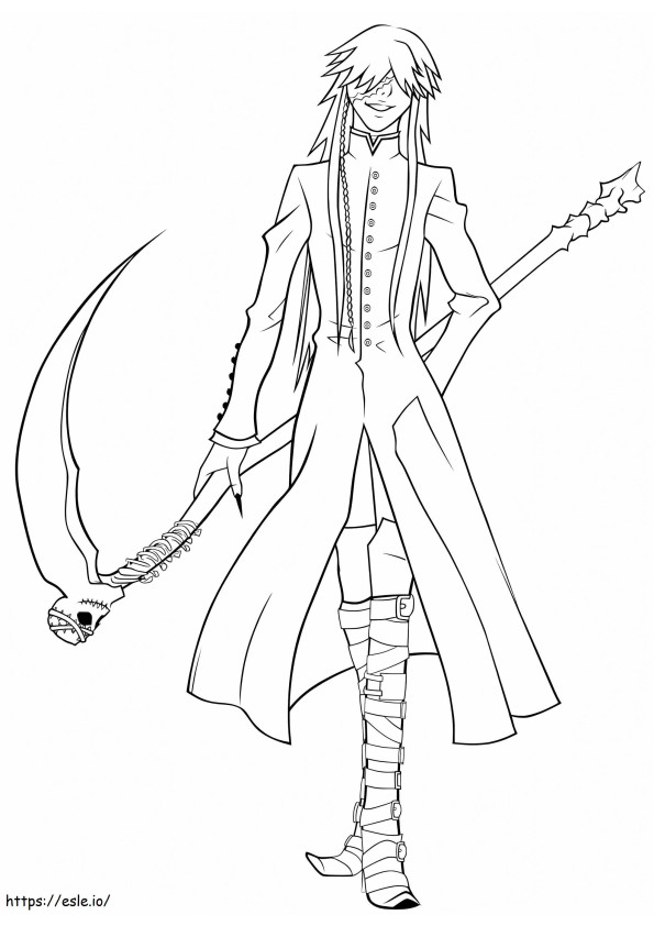 Undertaker From Black Butler coloring page