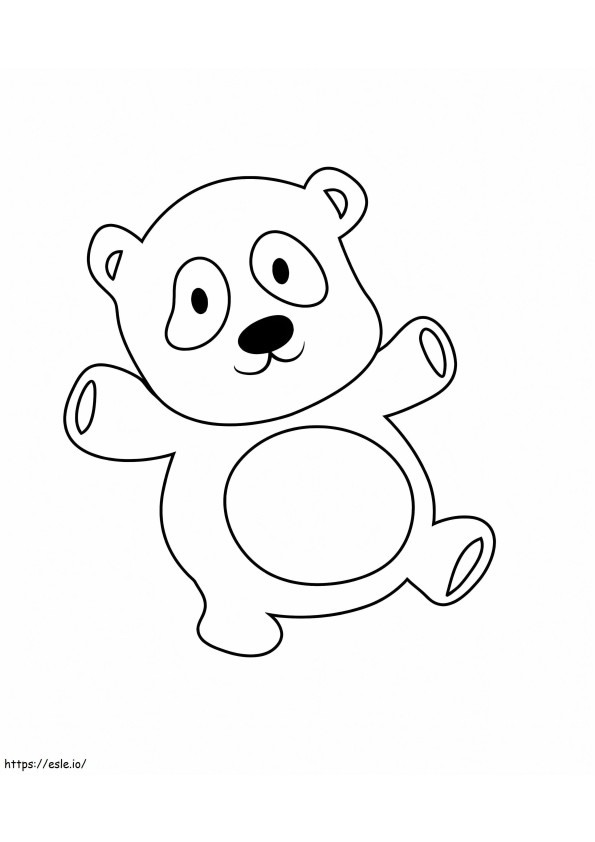 Panda Teddy Bear coloring page
