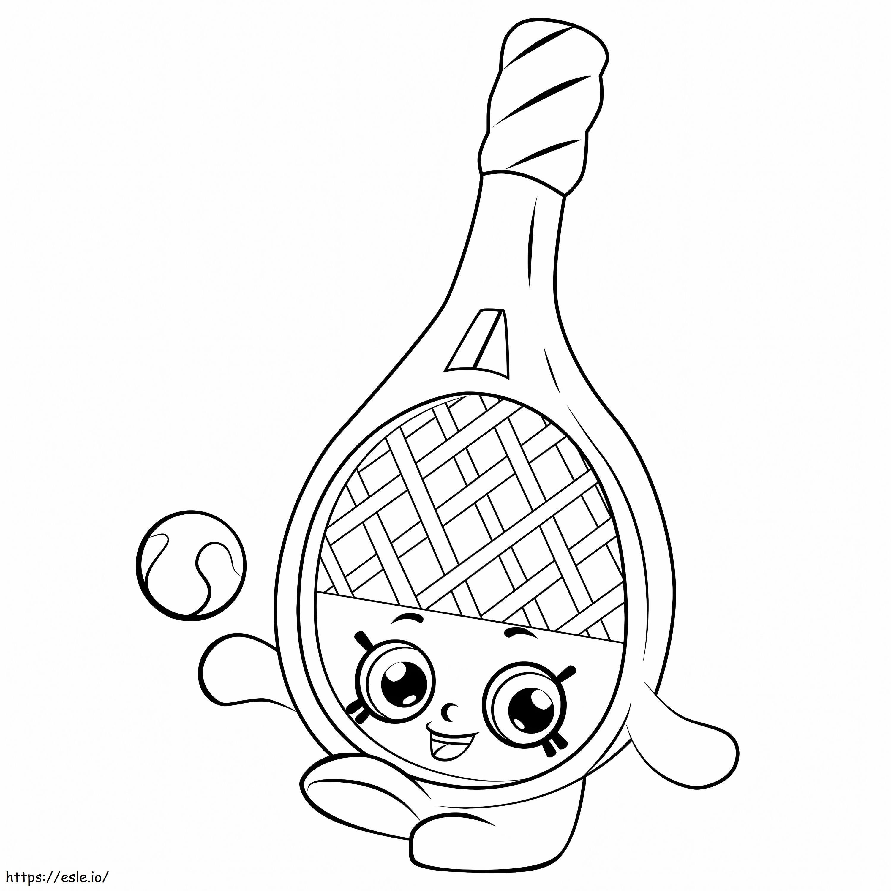 Dennis Bat Shopkin Coloring Page for Kids