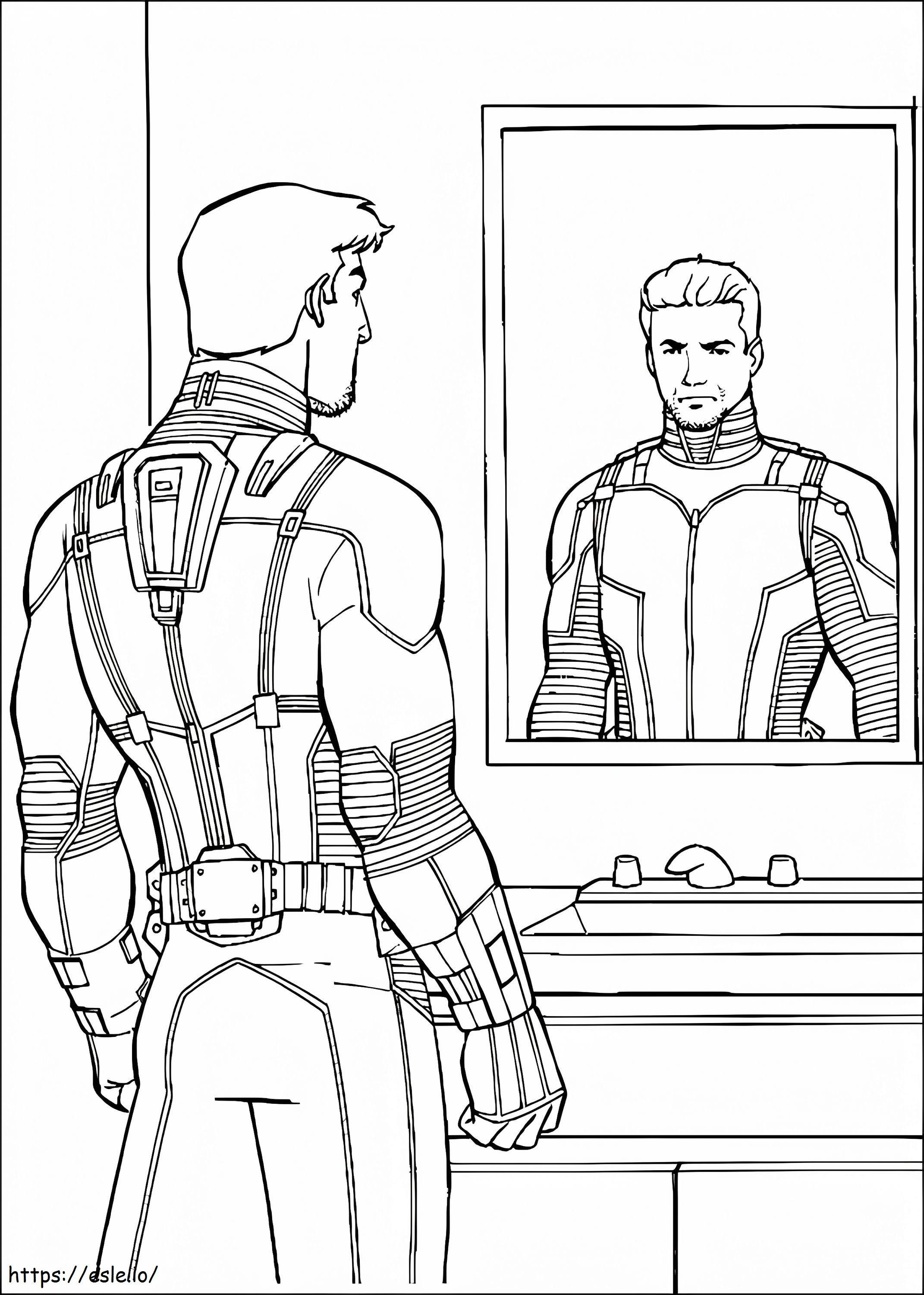 1533355810 Ant Man In Front Of Mirror A4 coloring page