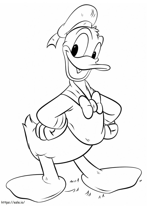 Happy Donald 1 coloring page