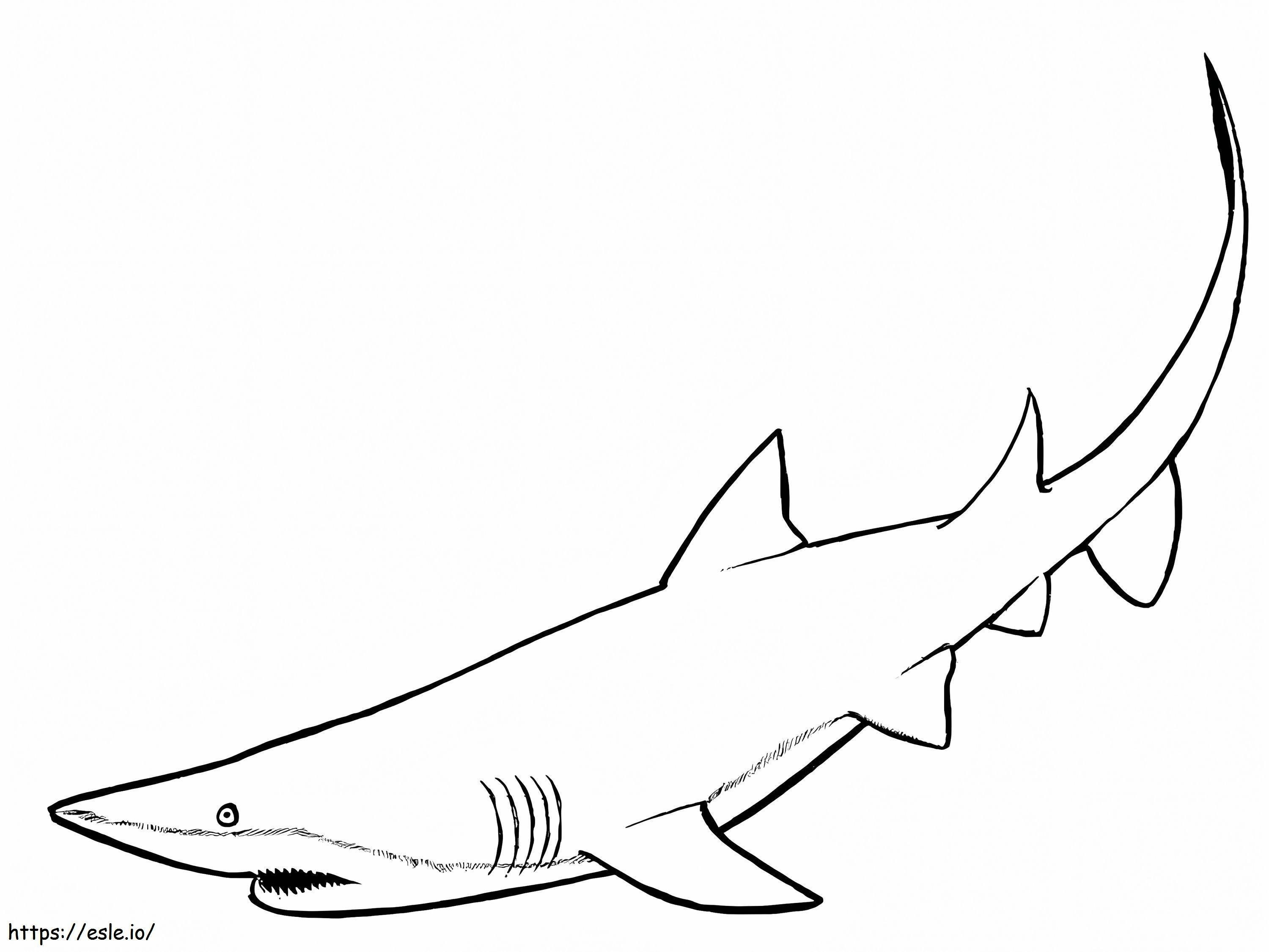 Coloriage Infirmière requin à imprimer dessin