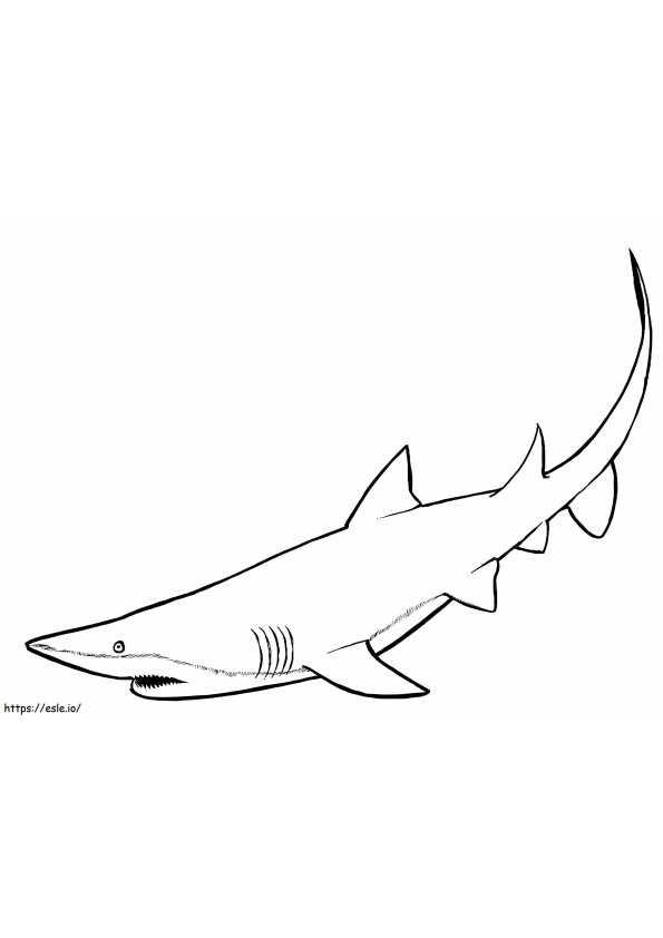 Coloriage Infirmière requin à imprimer dessin