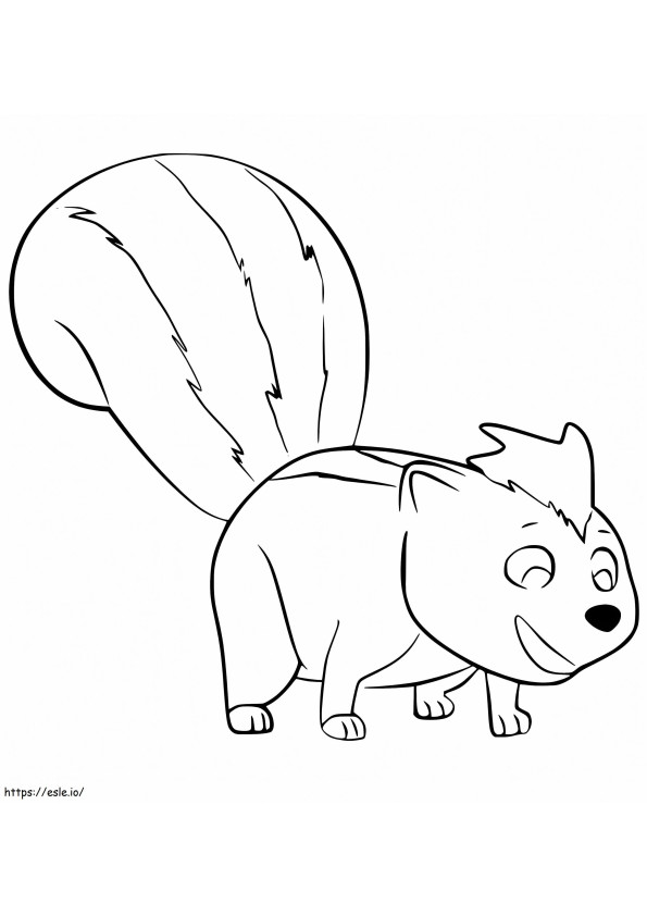 Little Skunk coloring page