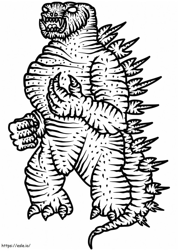 Draw Godzilla In Pencil