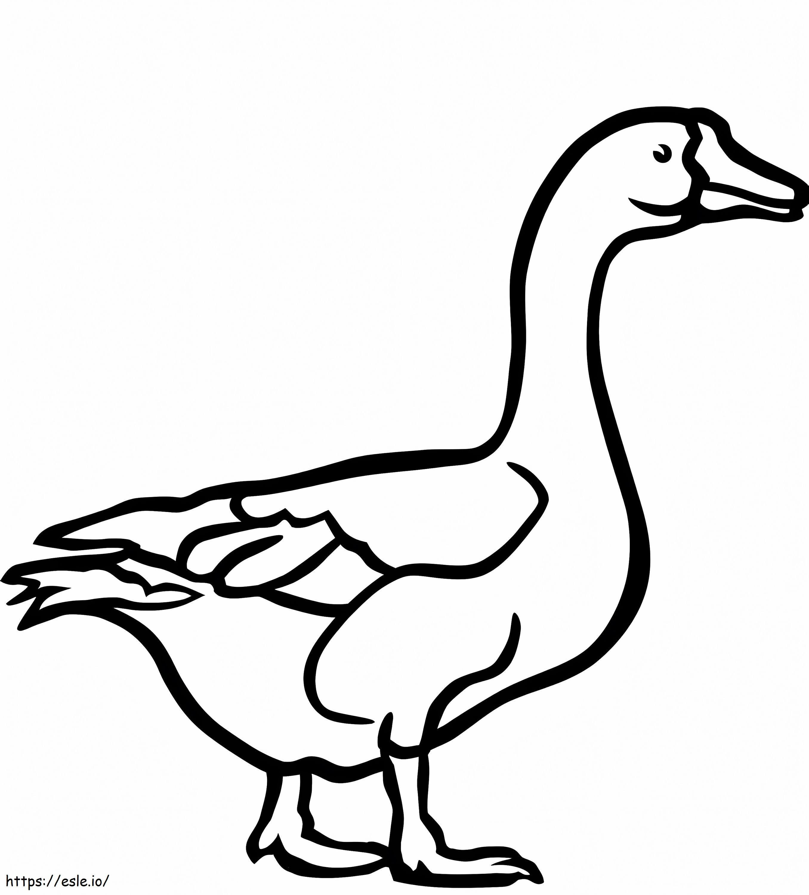 Goose Printable coloring page