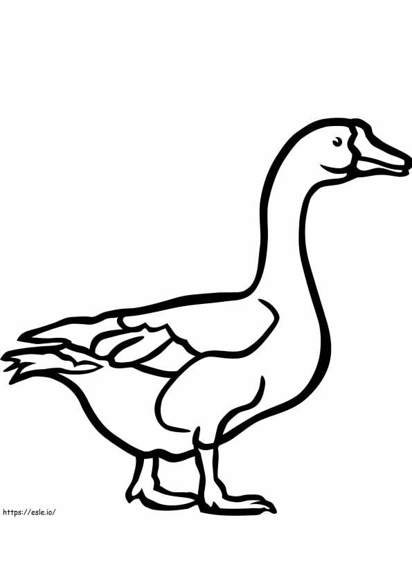 Goose Printable de colorat