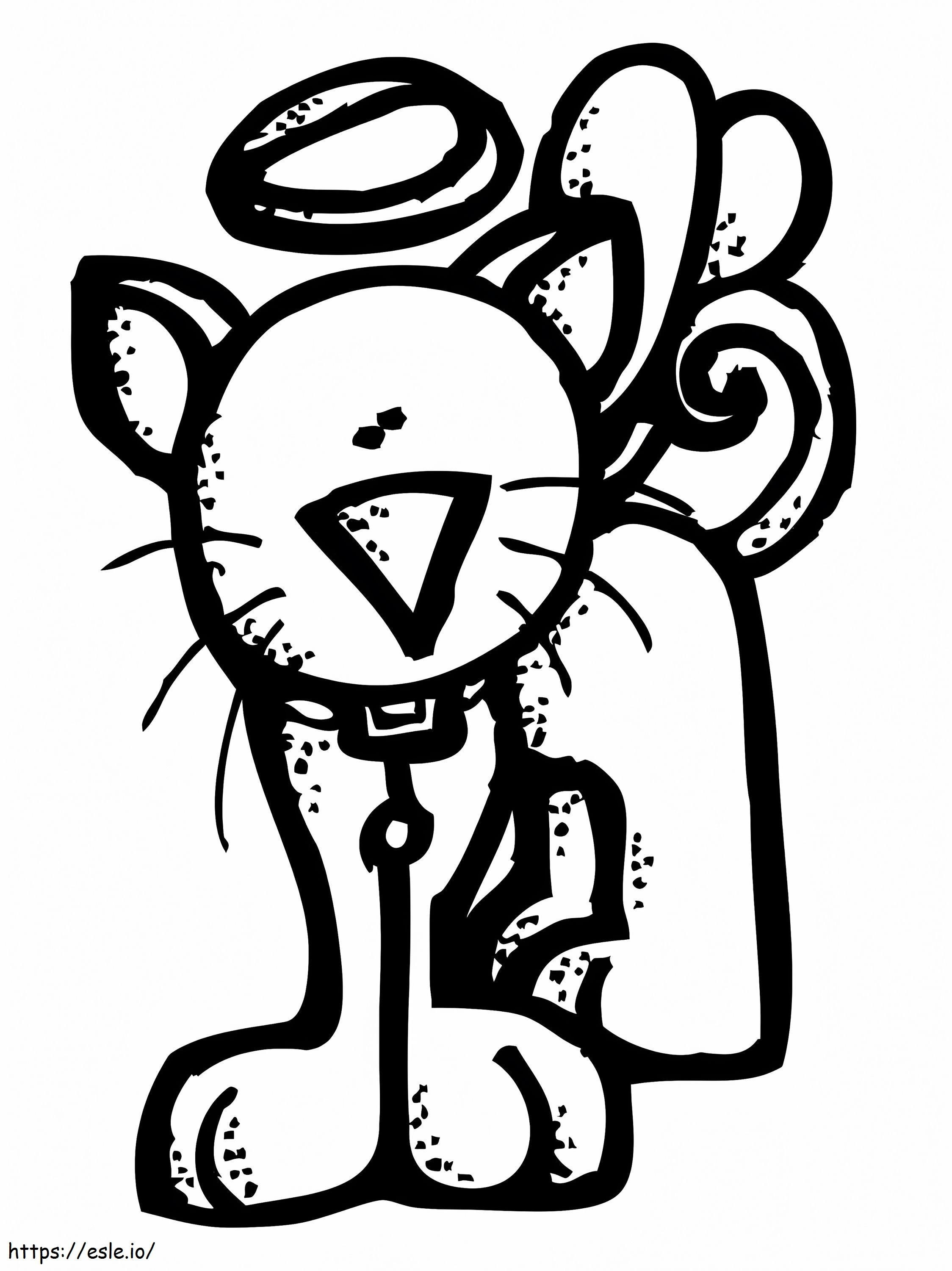 Kitty Melonheadz coloring page