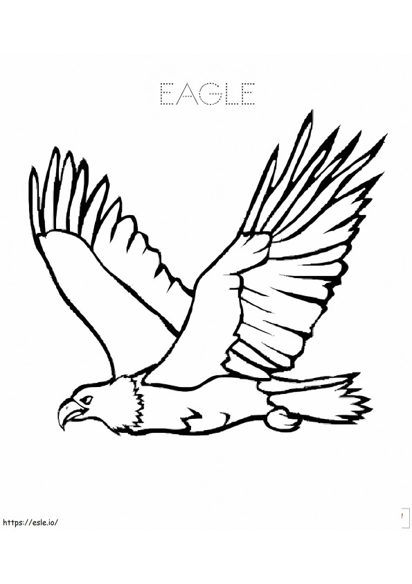 Podstawowy rysunek orła kolorowanka