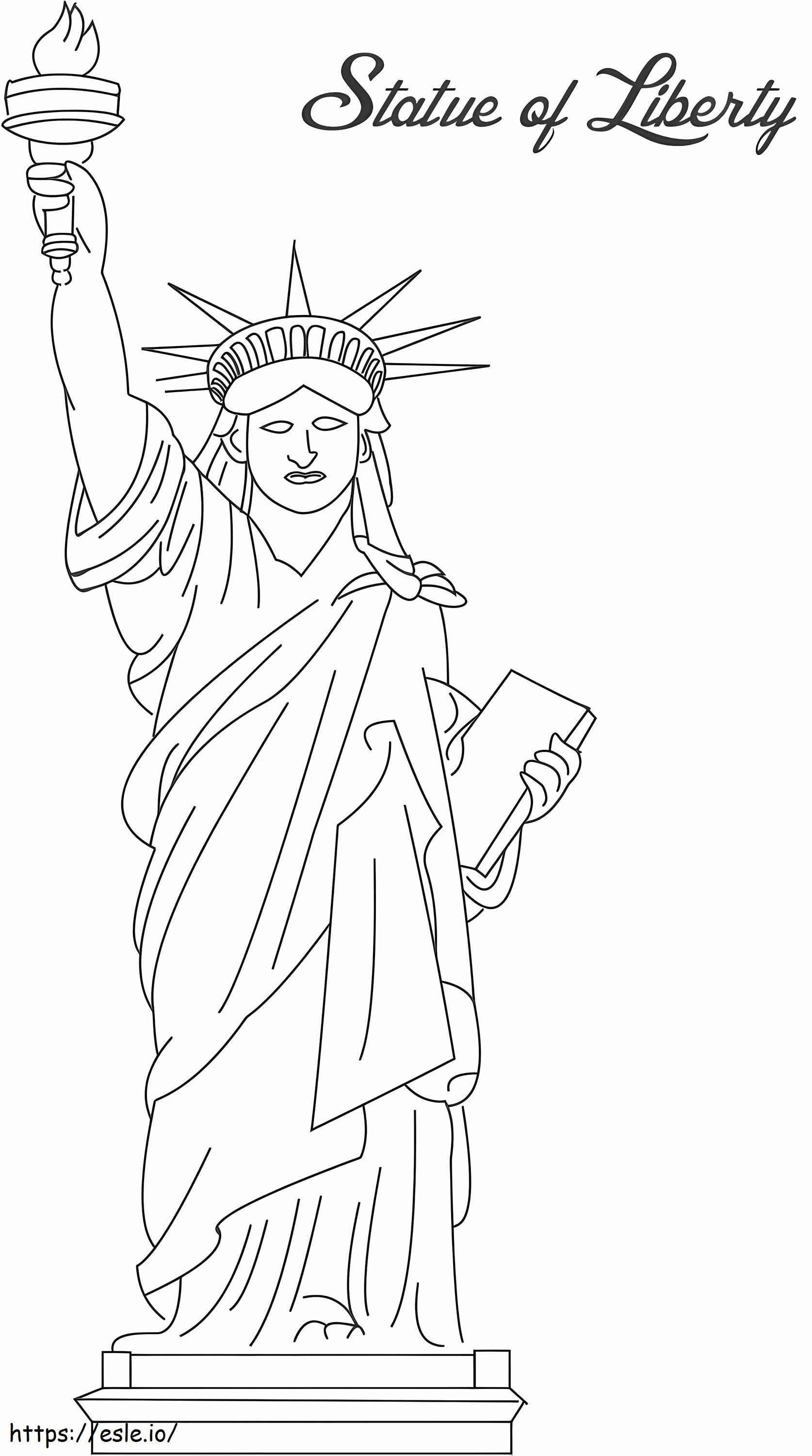 1526317223 3350 29314 Statue Of Liberty coloring page