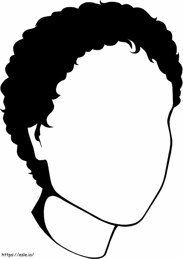Blank Face To Color coloring page