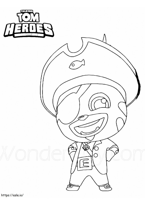 Ginger Pirate coloring page