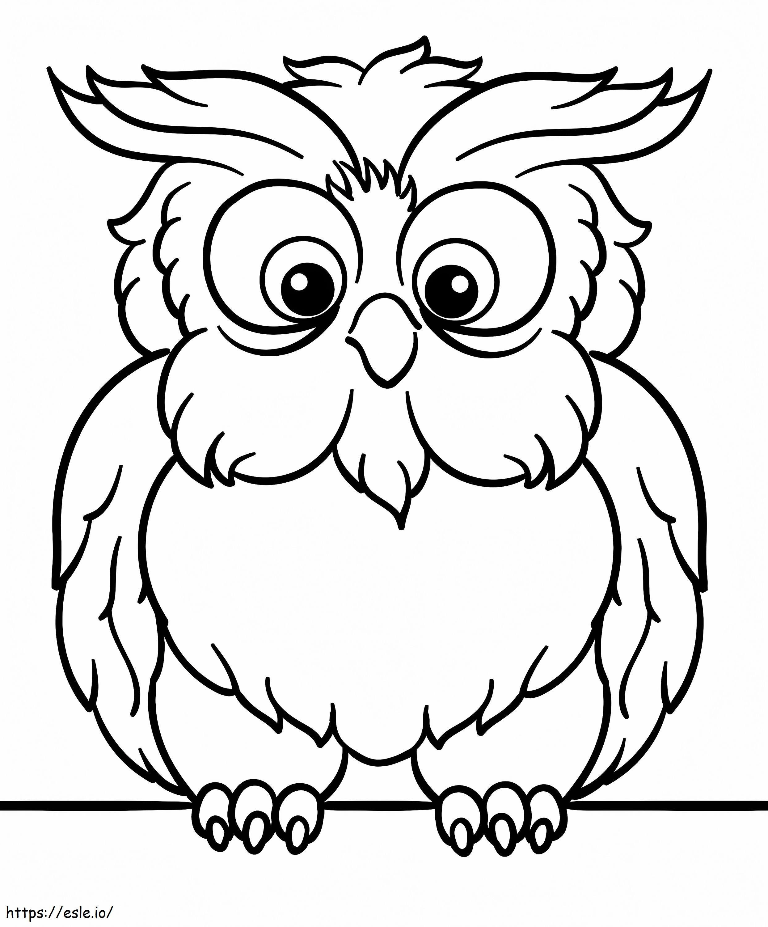 Free Owl coloring page