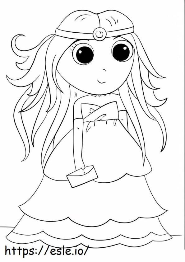 Happy Princess coloring page