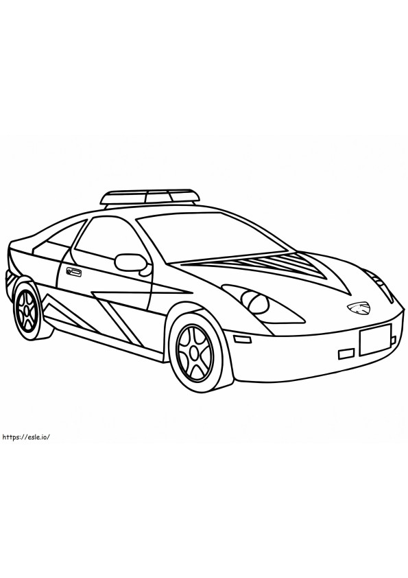 Police Car 10 coloring page
